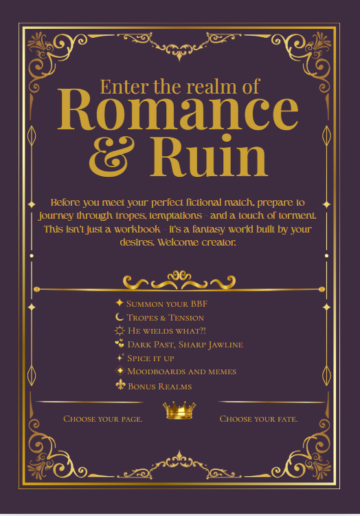 Build Your Book Boyfriend - Romantasy Reader Workbook (Digital Download)